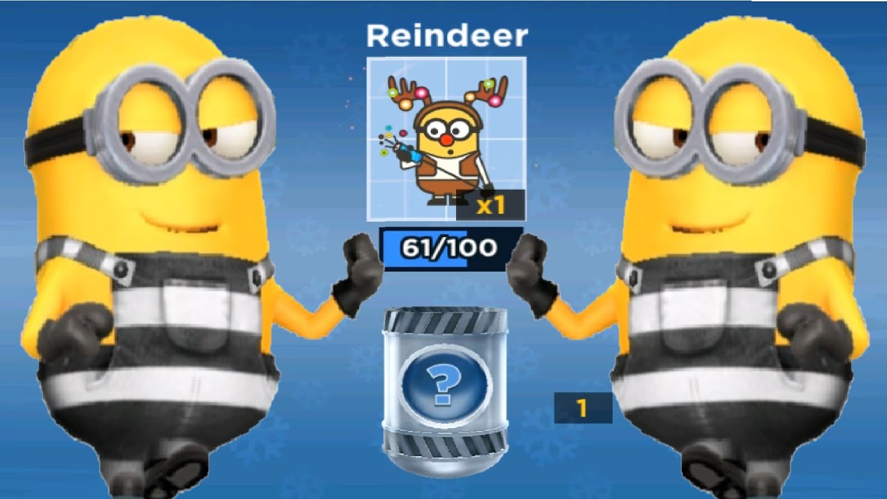 Minion rush Reindeer Costume card Silver Prize Pod fullscreen gameplay walkthrough ios android