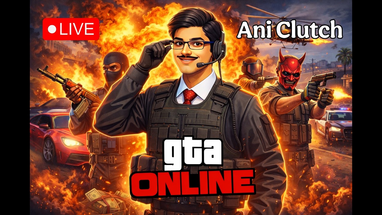 We Are Robbing Everything 😈 | GTA Online Heist LIVE | Ani Clutch #gamingindia #gtaonline