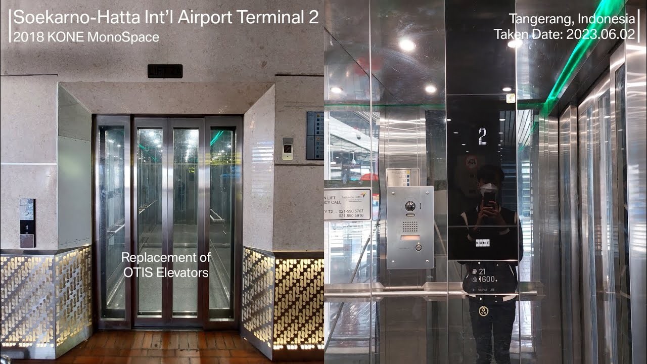 KONE Traction Elevators at Soekarno-Hatta International Airport Terminal 2, Tangerang