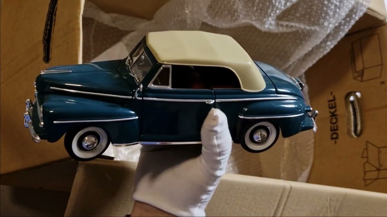 Modellauto Unboxing 1:18 Kiste 15/35 etliche US Cars [modellautos-dresden]