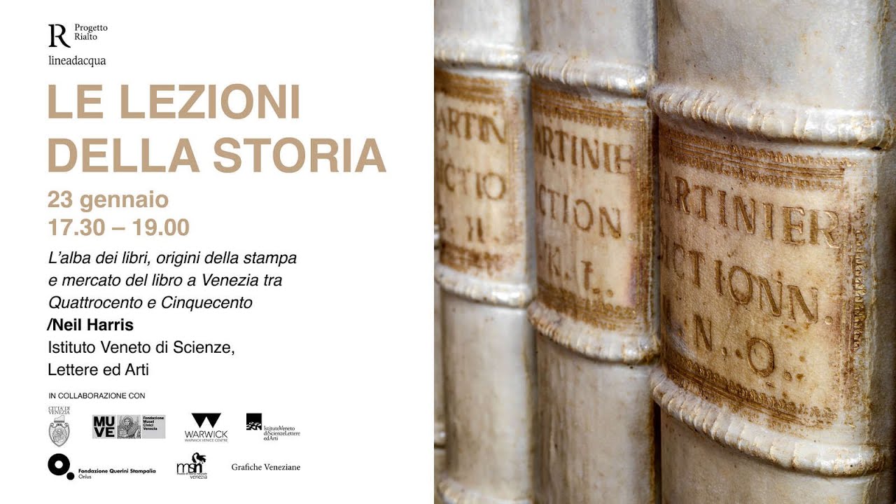 N. A. HARRIS // Origini della stampa e mercato del libro a Venezia tra Quattrocento e Cinquecento