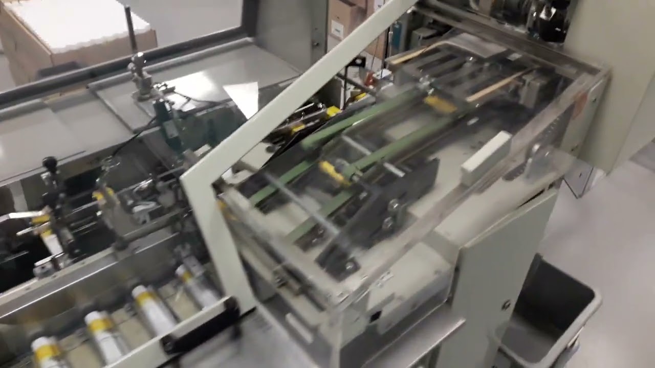 Tube filling line Tonazzi Marchesini with cartoner Marchesini