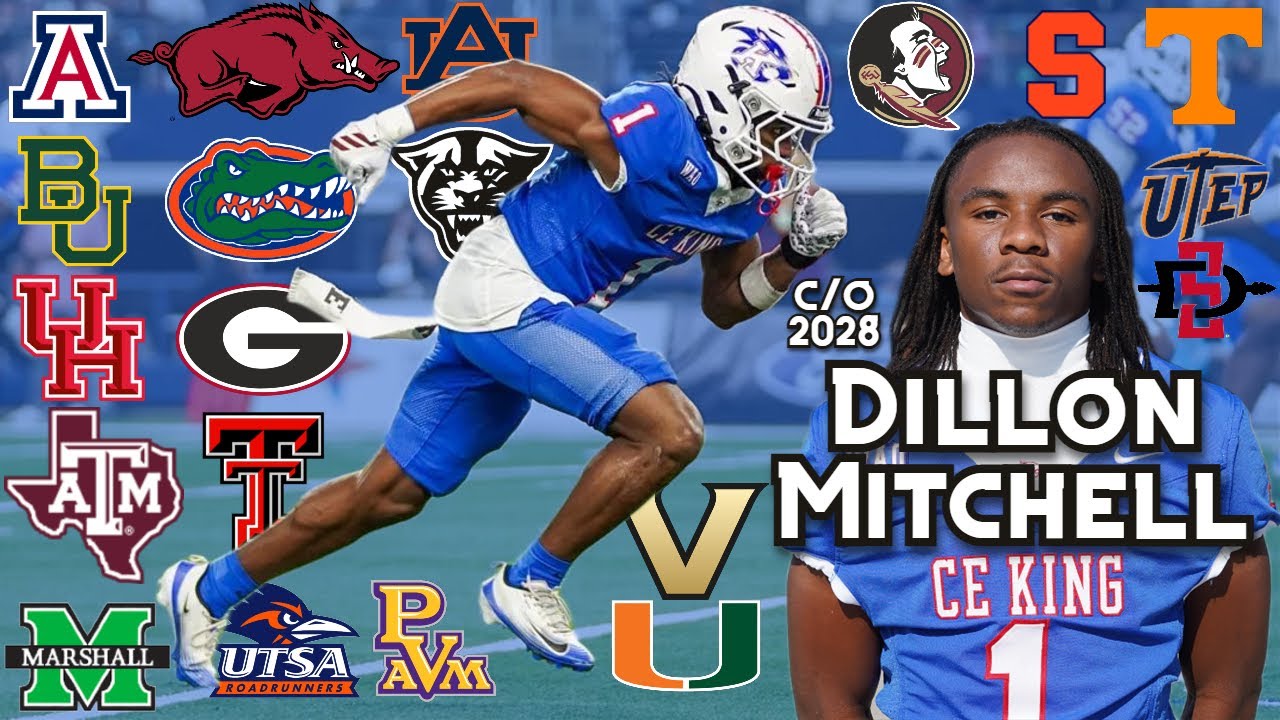 Dillon Mitchell - Fastest Football Player in the Nation | CE King Sophomore Season Highlights 2025