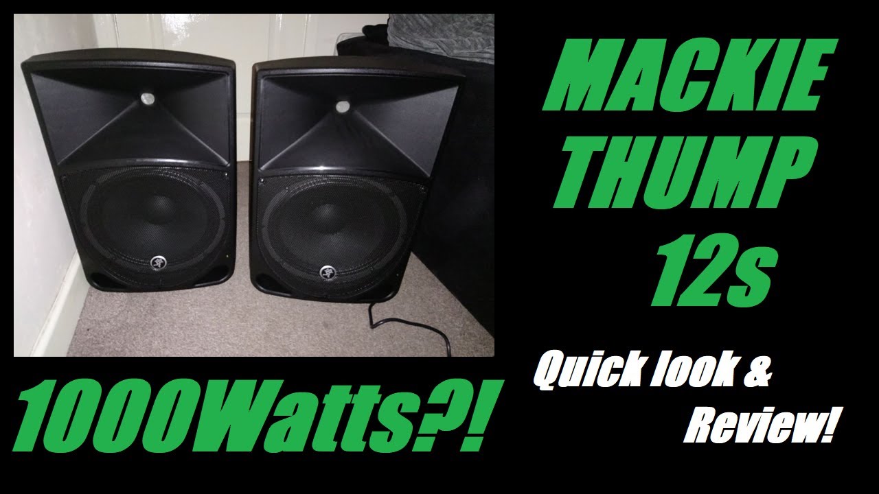 Mackie Thump 12 1000w Powered Speaker = Quick Look & Review