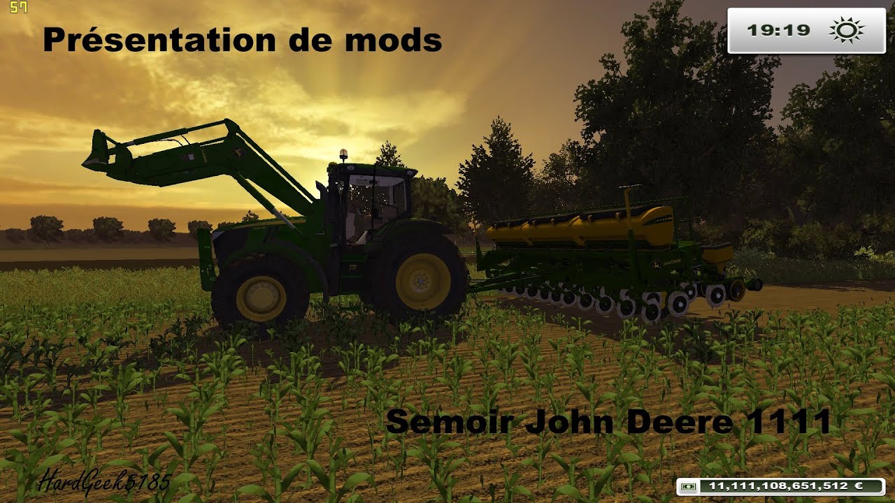 presentation de mods semoir John Deere 1111