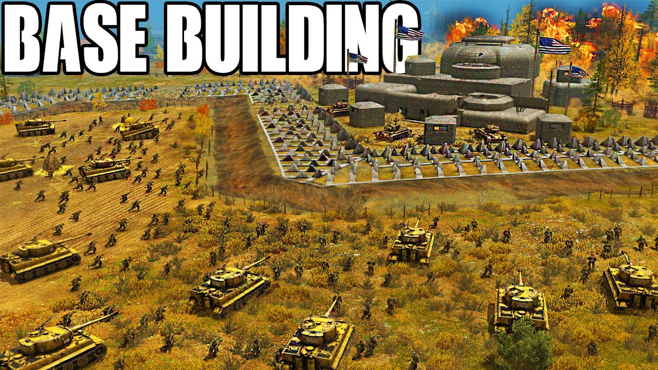 I built a US ARMY FORTRESS in NEW WW2 Base Building Simulator UPDATE! - Gates of Hell