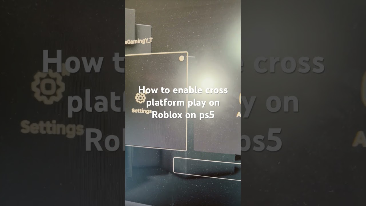 How to enable cross platform play on Roblox on ps5