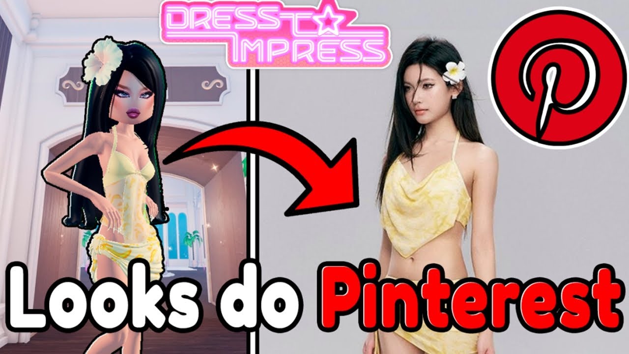 🤩 COPIAMOS LOOKS do PINTEREST no DRESS TO IMPRESS - Roblox
