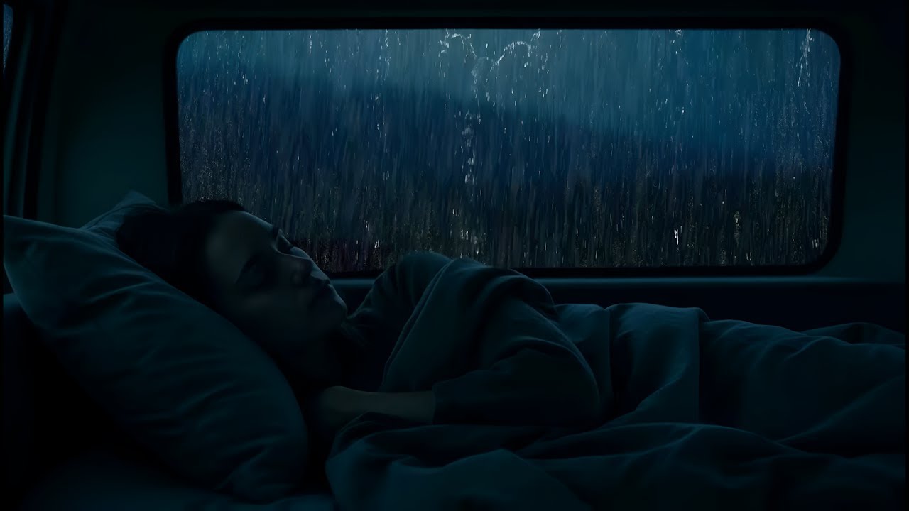 Calming Rain and Thunderstorm  | Stress Relief and Instant Sleep in Cozy Car Ambience | Rain Sounds