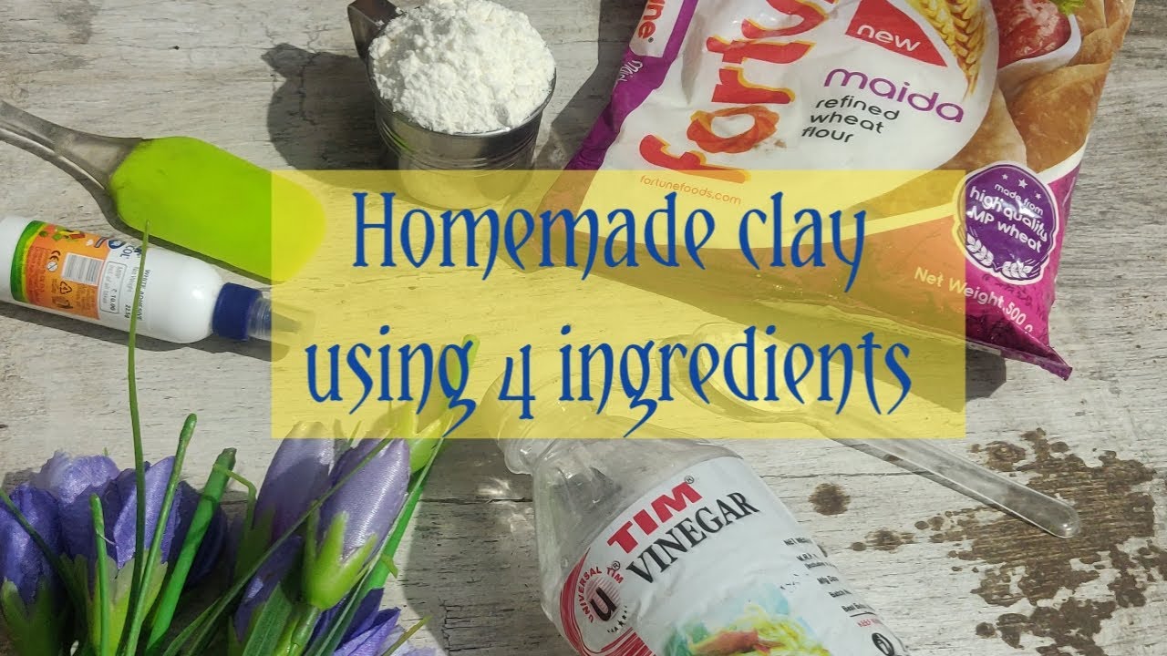 How to make Best Homemade Airdry Clay in lockdown | periwinkle TV