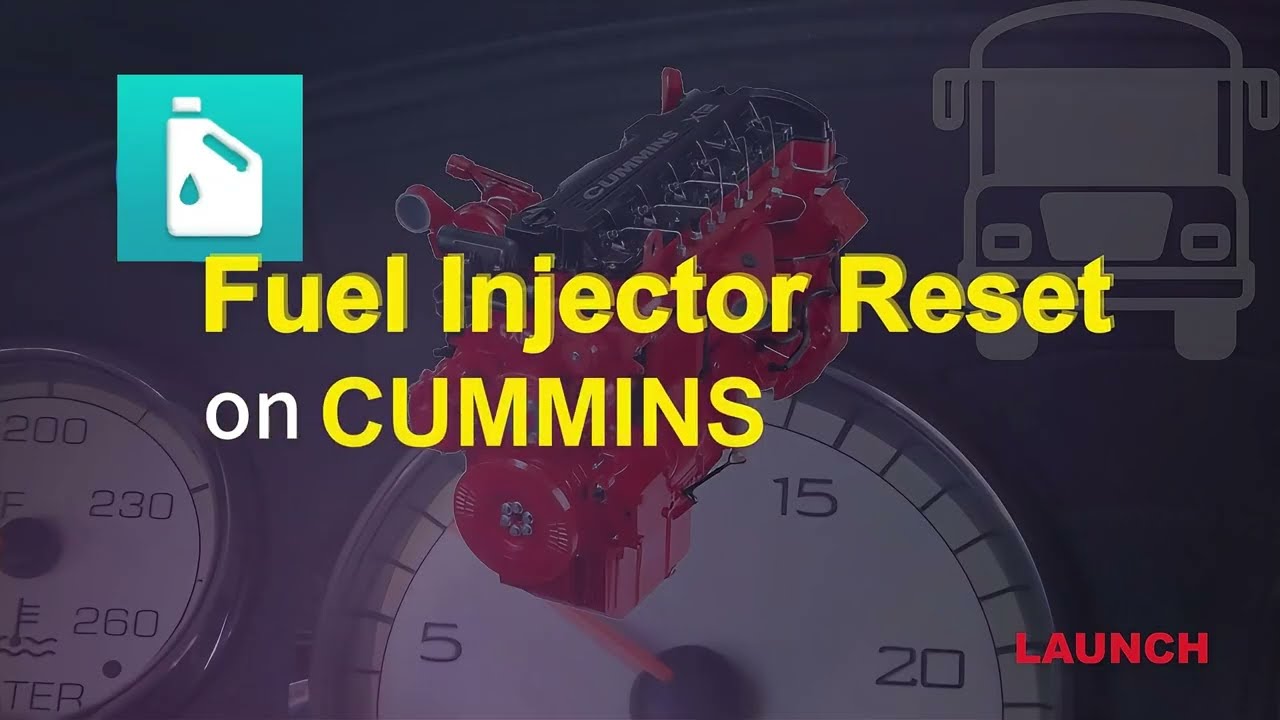 How to use Launch X431 V+ SmartLink HD to do Fuel Injector Reset on CUMMINS