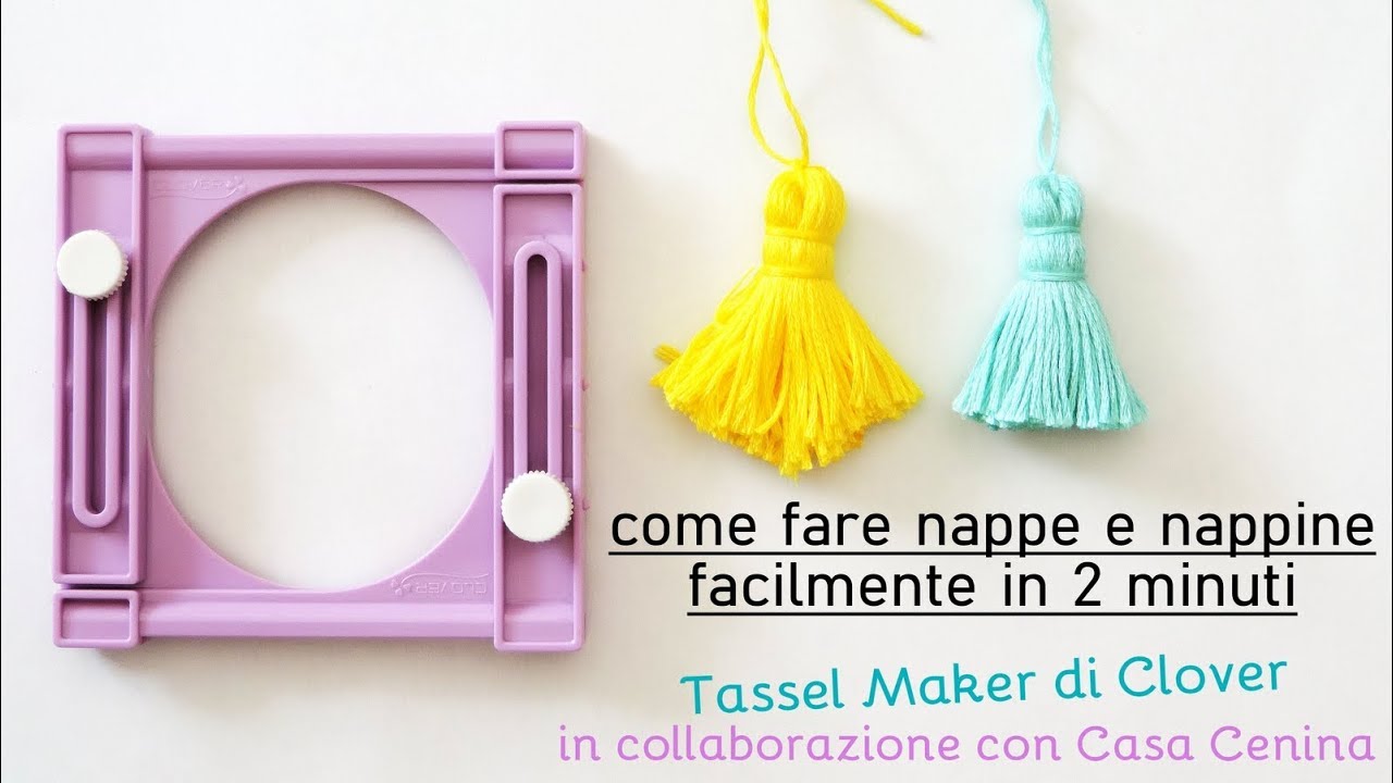 come fare nappe e nappine in 2 minuti   Tassel Maker Clover