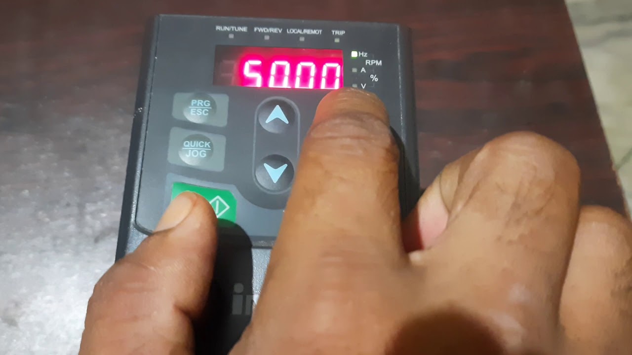 INVT VFD programing for solar pumpset