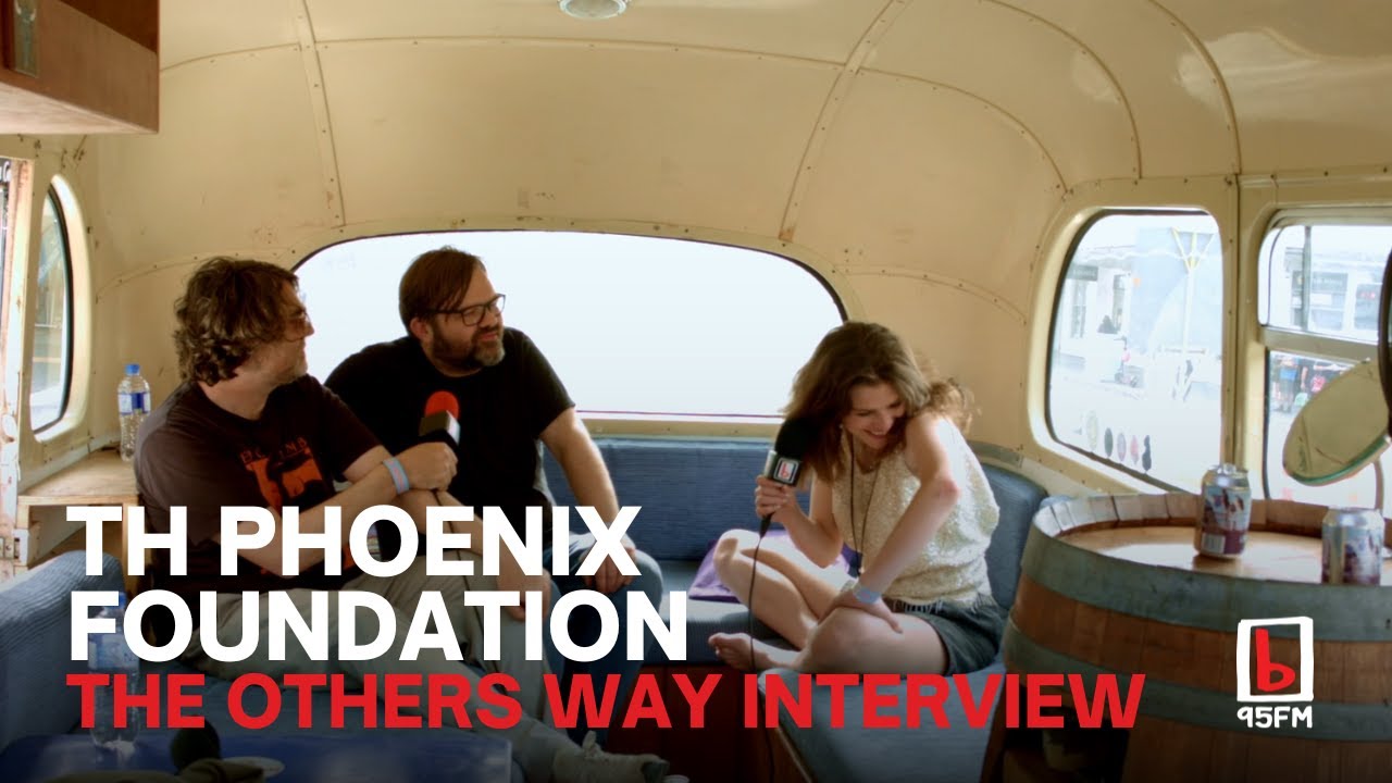 The Phoenix Foundation hop on the 95bFM Bus at The Others Way