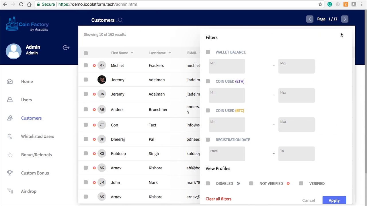 Coin factory Platform walkthrough  - Part 2 - Battle-tested ICO platform