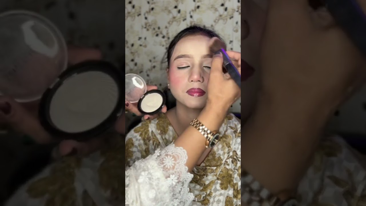 Glam on brown make-up tutorial by @Julie beautyMakeover#kanpurmakeupartist #juliebeautymakeover 