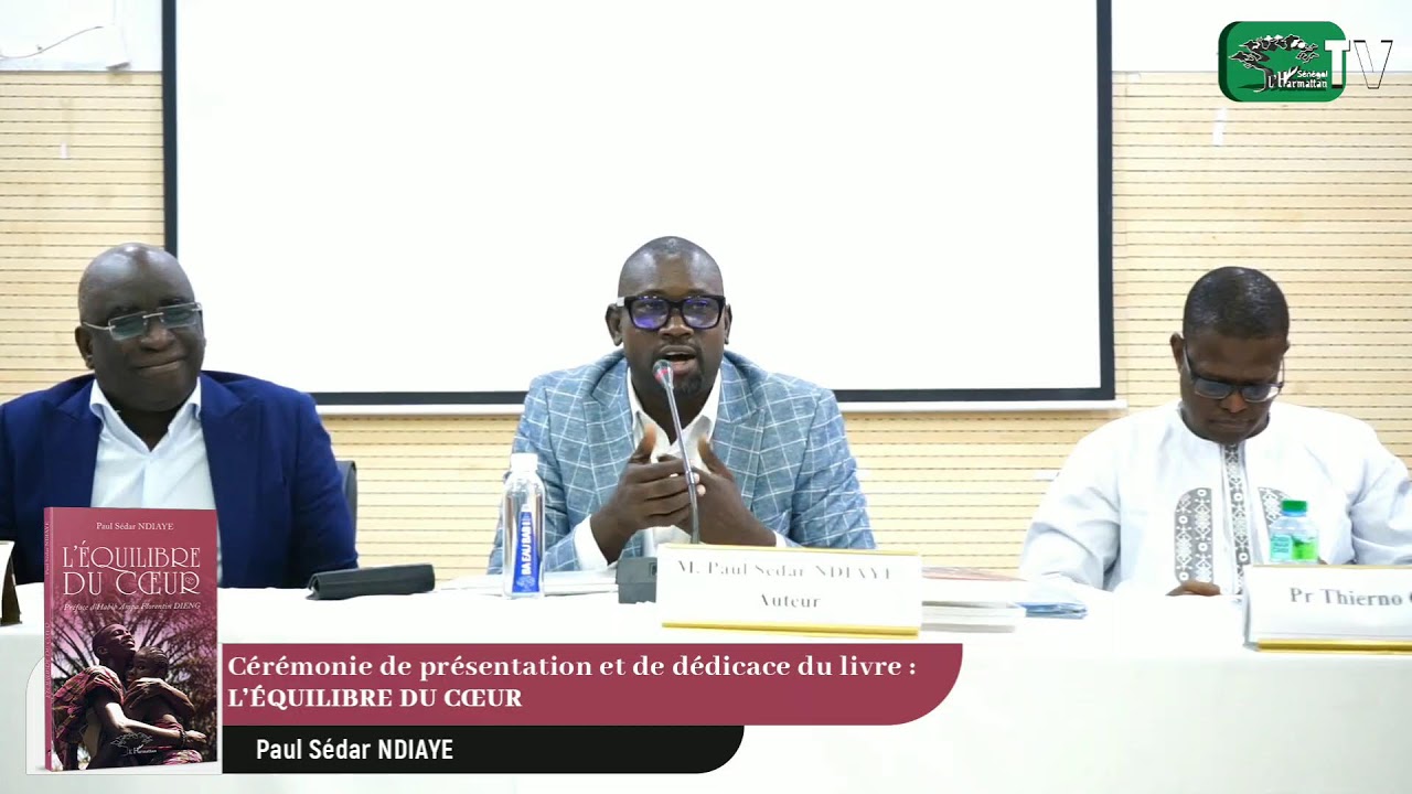 CAFE LITTÉRAIRE : Livre de Paul Sedar Ndiaye sur l'équilibre du cœur