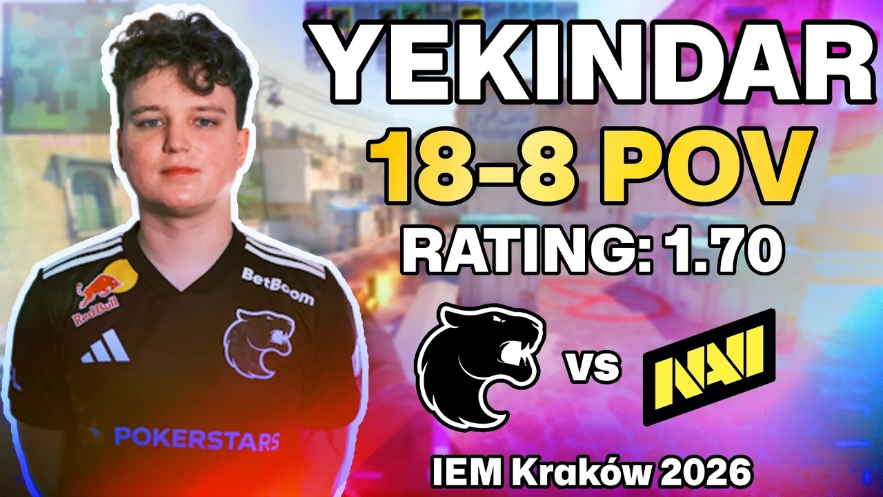 YEKINDAR 18-8 POV vs Natus Vincere (Dust2) | IEM Krak&oacute;w 2026