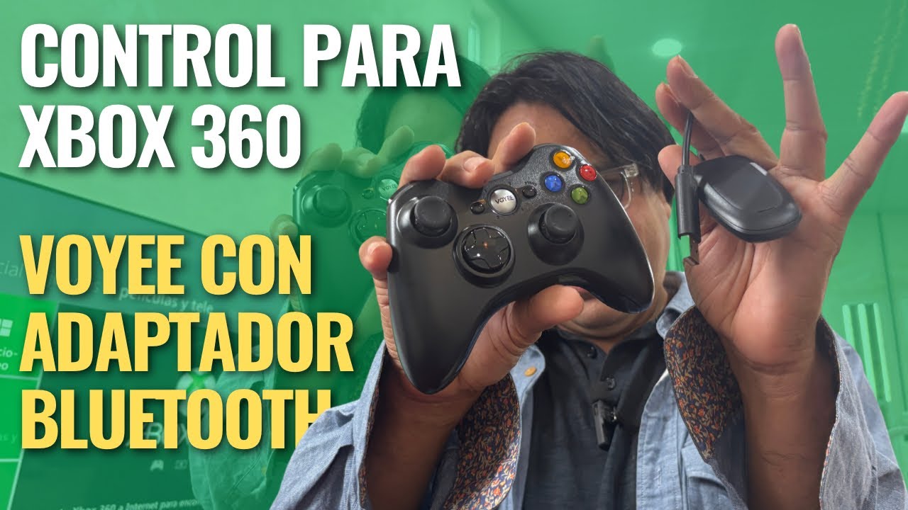 Control para Xbox 360 VOYEE con adaptador inalámbrico
