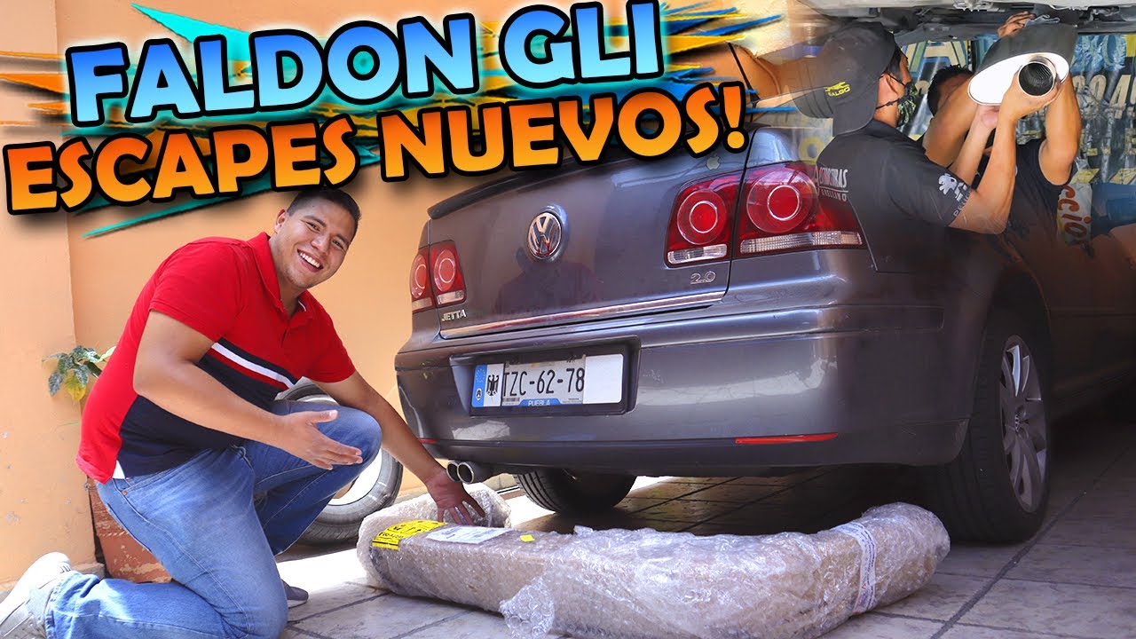 Jetta mk4 CLASICO MAS DEPORTIVO con este FALDON y con PUNTAS DOBLES de ESCAPE | LivanderVW