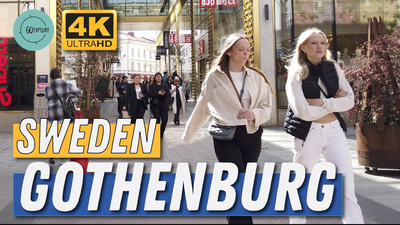 Gothenburg - Sweden [ 4K ] City Walking Tour - Highlights