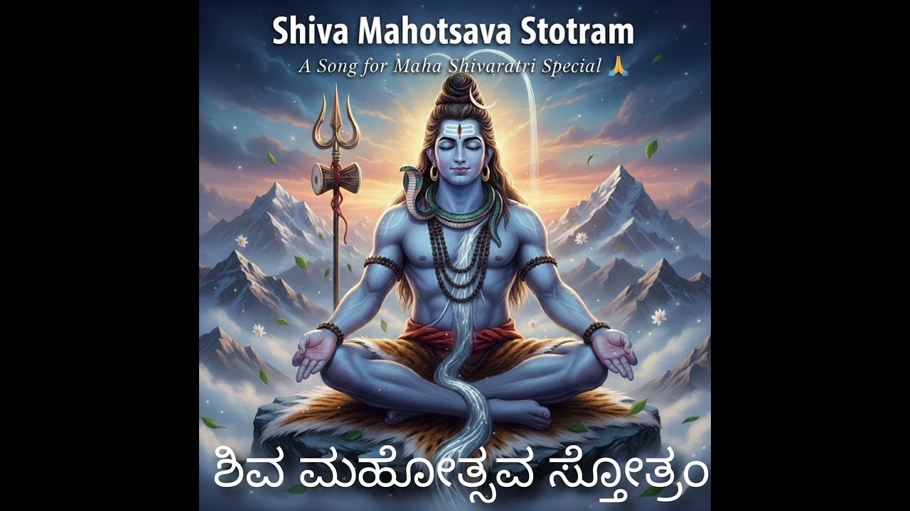 Shiva Mahotsava Stotram|​ಶ್ರೀ ಶಿವ ಮಹೋತ್ಸವ ಸ್ತೋತ್ರಂ| ಮಹಾ ಶಿವರಾತ್ರಿ #ShivaStotram