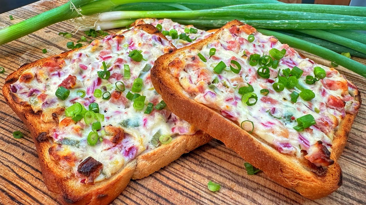 Flammkuchentoast - einfach und lecker! - Westmünsterland BBQ