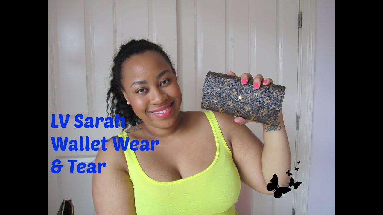 Louis Vuitton Monogram Sarah Wallet Wear & Tear