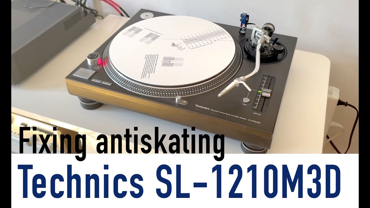 Repairing Technics SL-1210 M3D. Antiskating problem. Restoring vintage turntable.