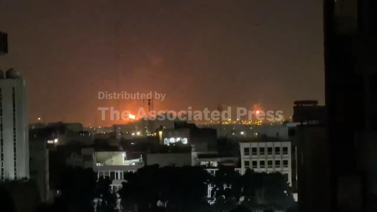 Explosions and flames seen in southern Tehran following new airstrikes
