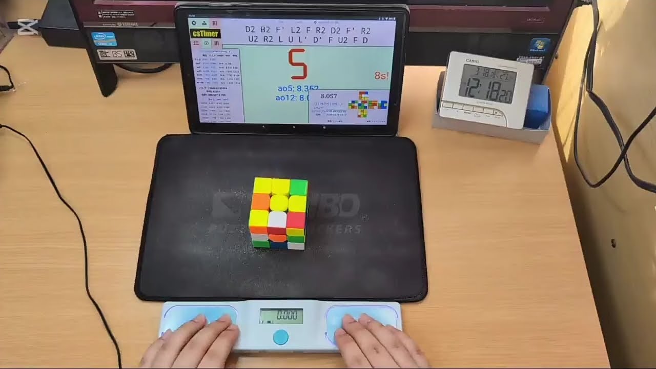 ルービックキューブmo3 5.55秒！