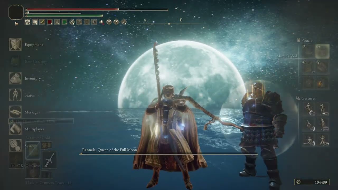 ELDEN RING™ Helpin Shabriri with this tall magic mommy 