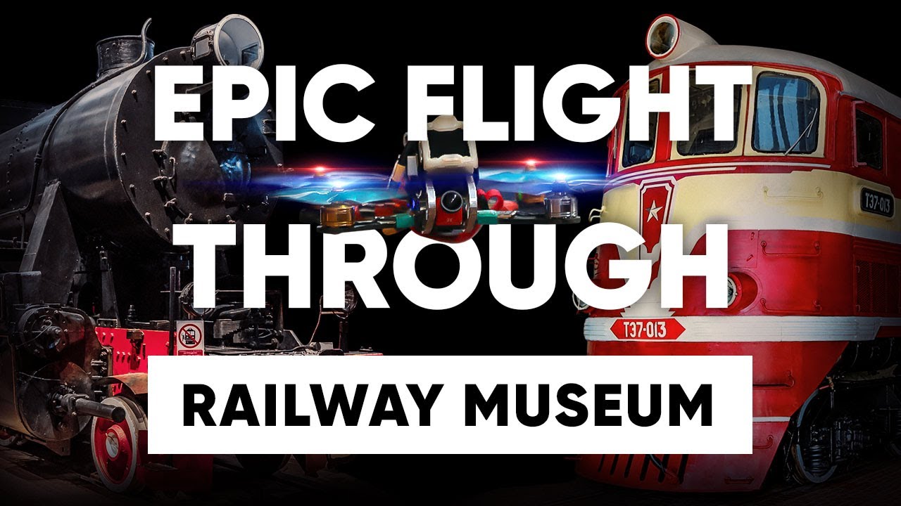 On a Racing Drone Through the Russian Railways Museum / Gigarama / FPV
