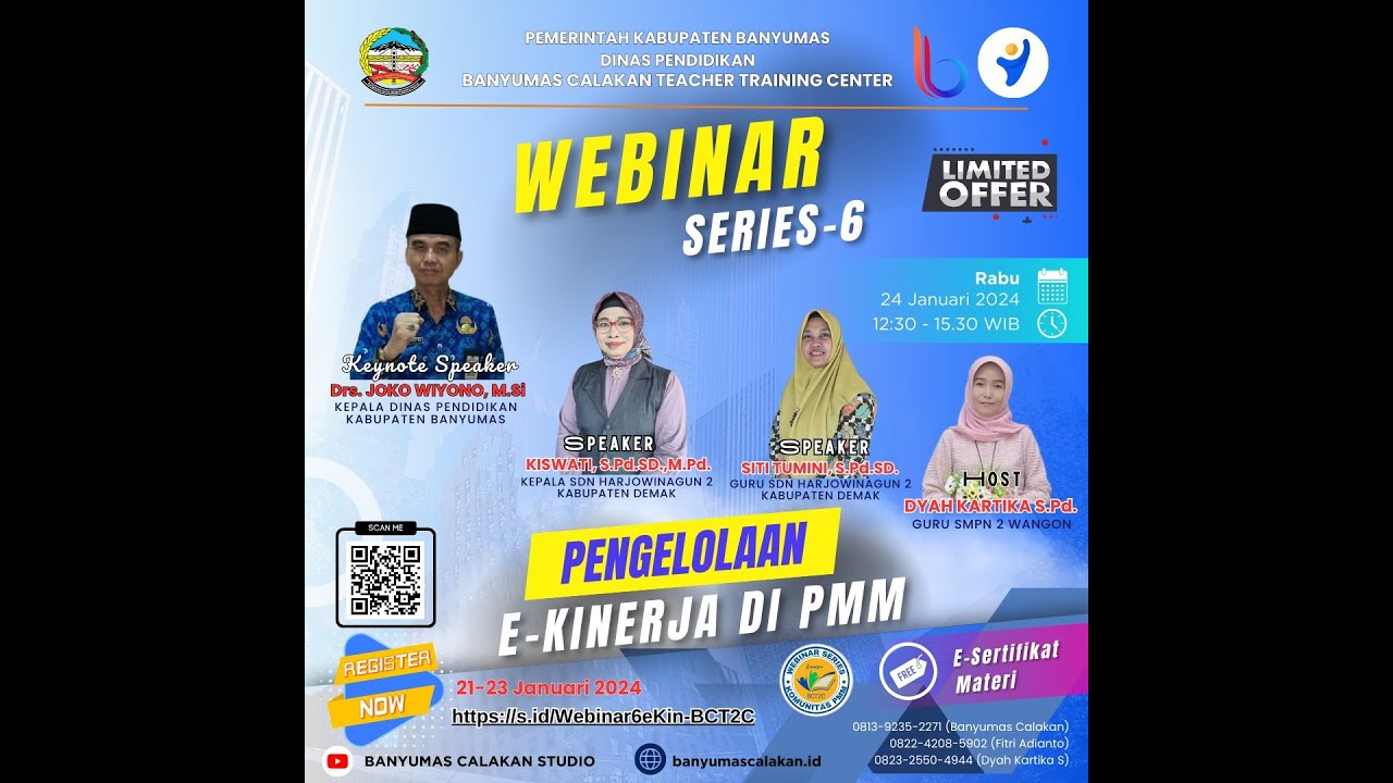 BCT2T  : WEBINAR SERIES-6   PENGUATAN E-KINERJA DI PMM
