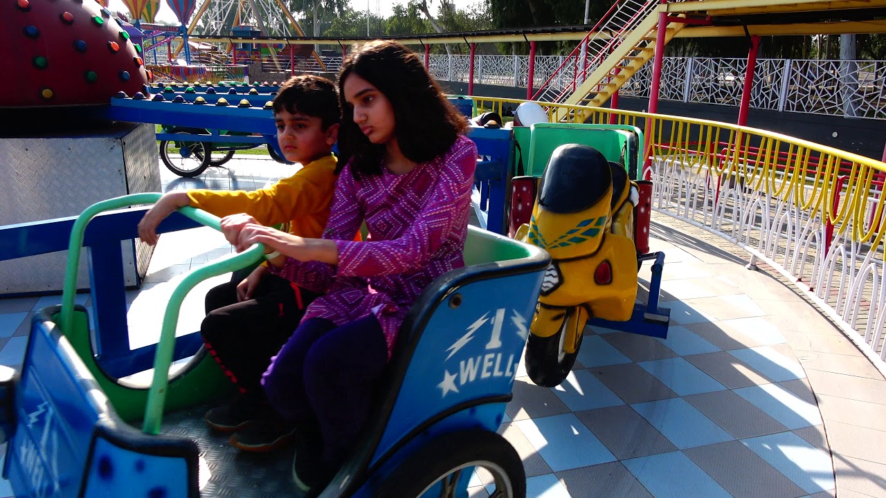 Bike Cart Ride at Fun Dunya Safari Park Lahore Pakistan