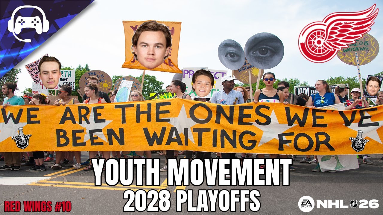 YOUTH MOVEMENT (2028 Playoffs) | NHL 26 | Detroit Red Wings Franchise Mode #10