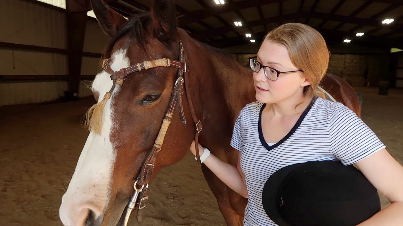 HORSEBACK RIDING AFTER A DAY AT THE HOSPITAL!