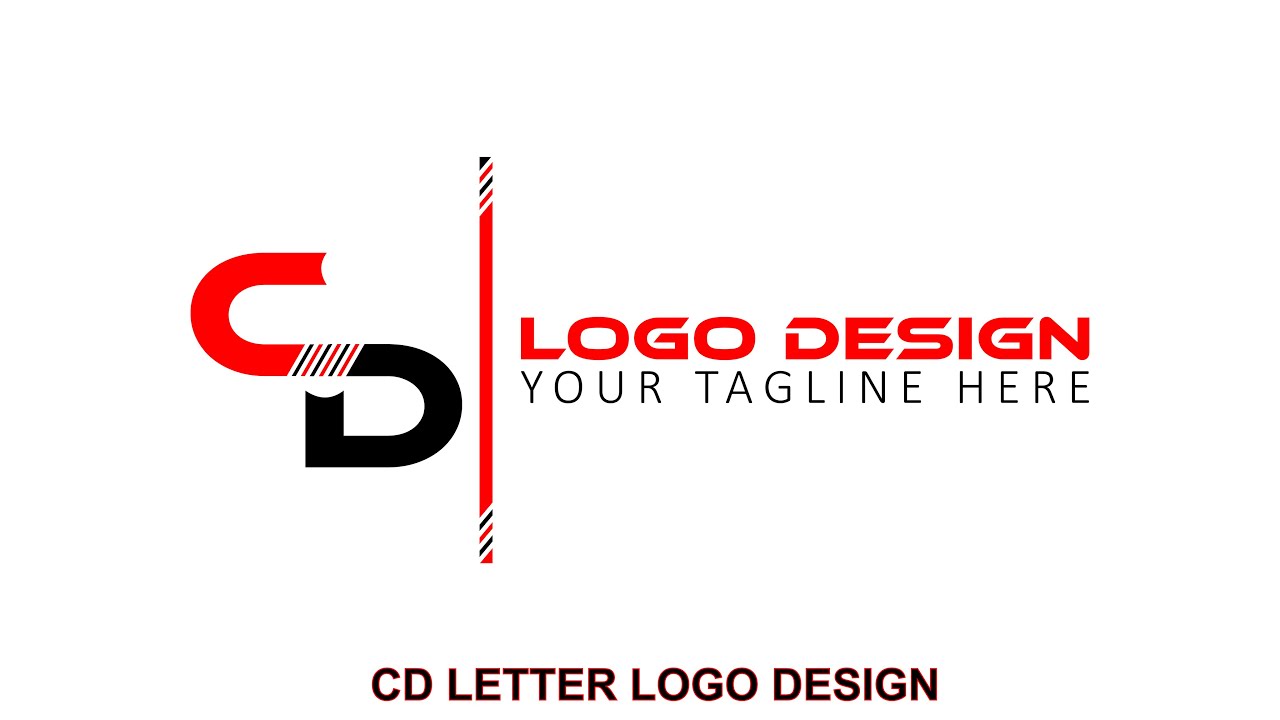 CD letter logo design