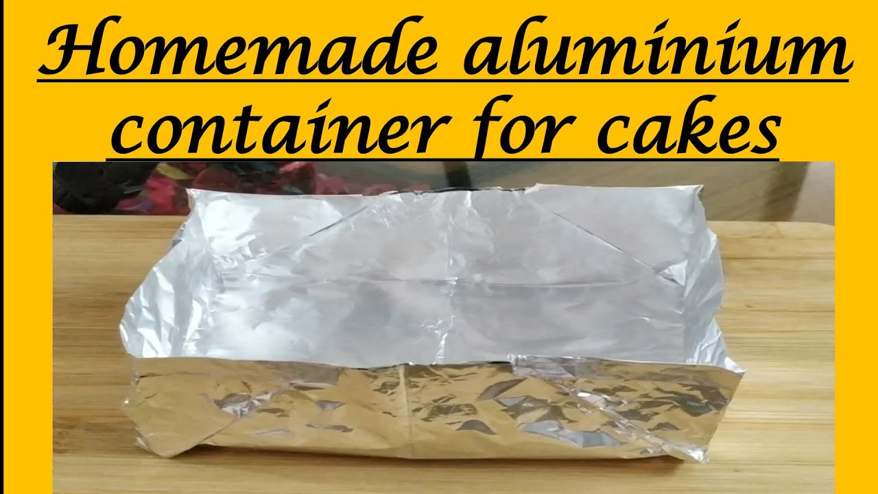 ||  Instant Homemade aluminium foil paper container for baking cakes to be used in OTG only ||