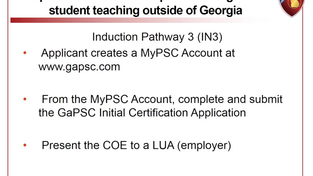 Certification Overview for Georgia's Pre-K Program