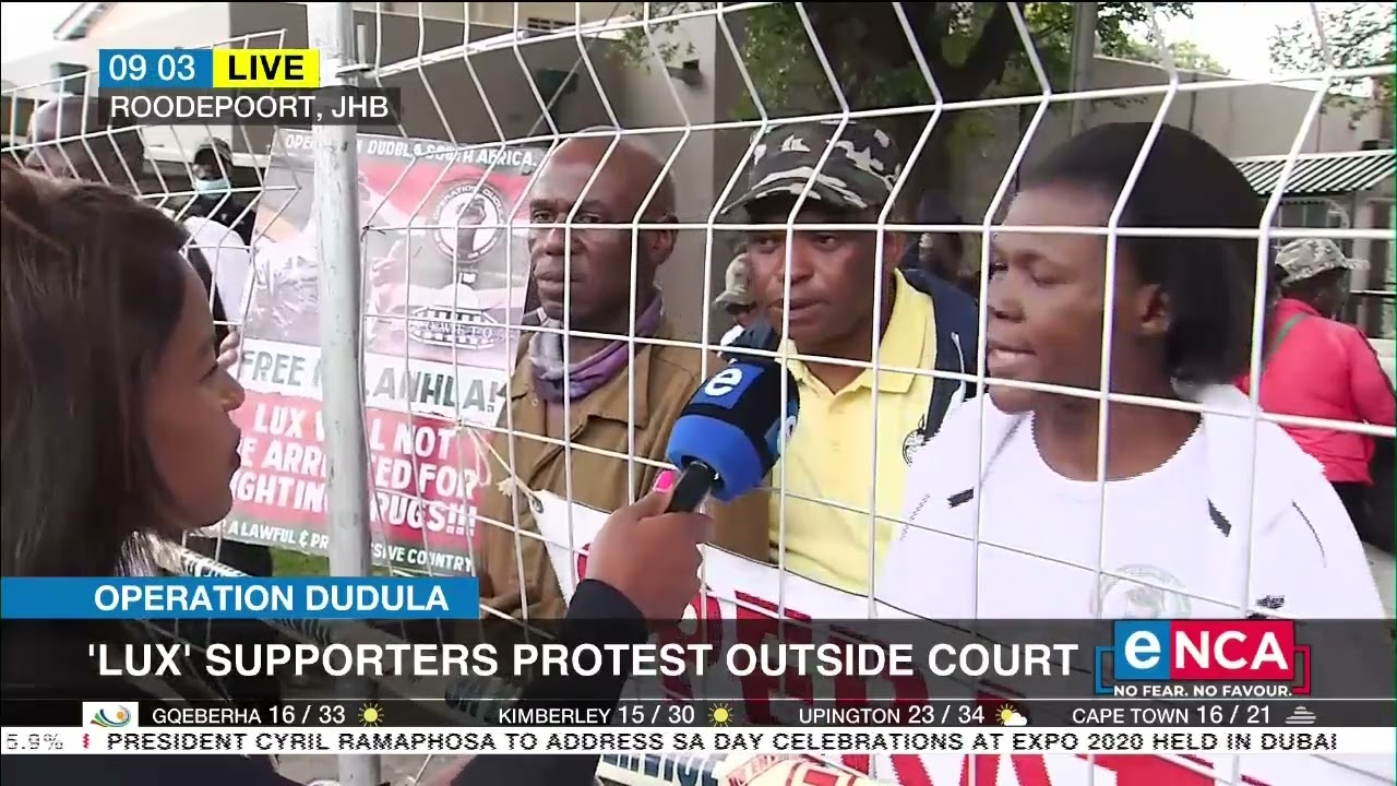 Operation Dudula | 'Lux' supporters