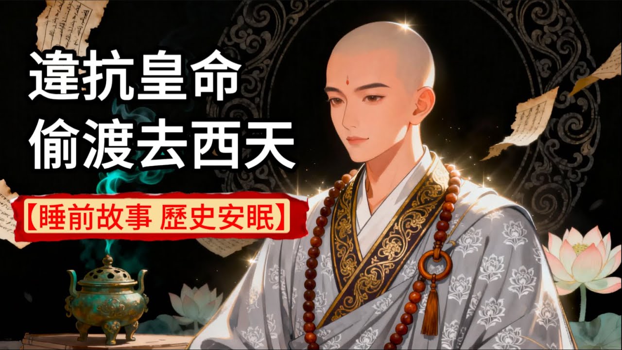 西遊記騙了我們1000年！玄奘並非御弟而是通緝犯？揭祕大唐高僧真實的偷渡之路！ | 睡前故事，歷史安眠