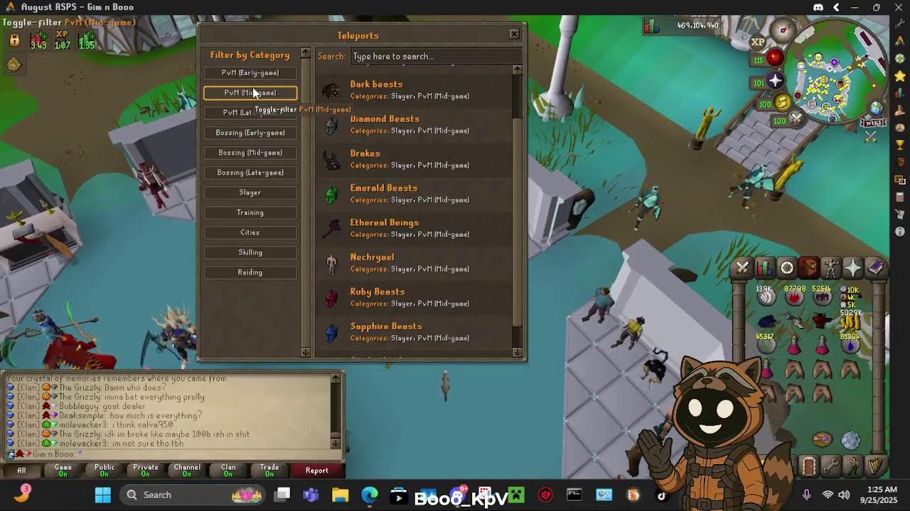Pet Hunt + Bossing (August RSPS )