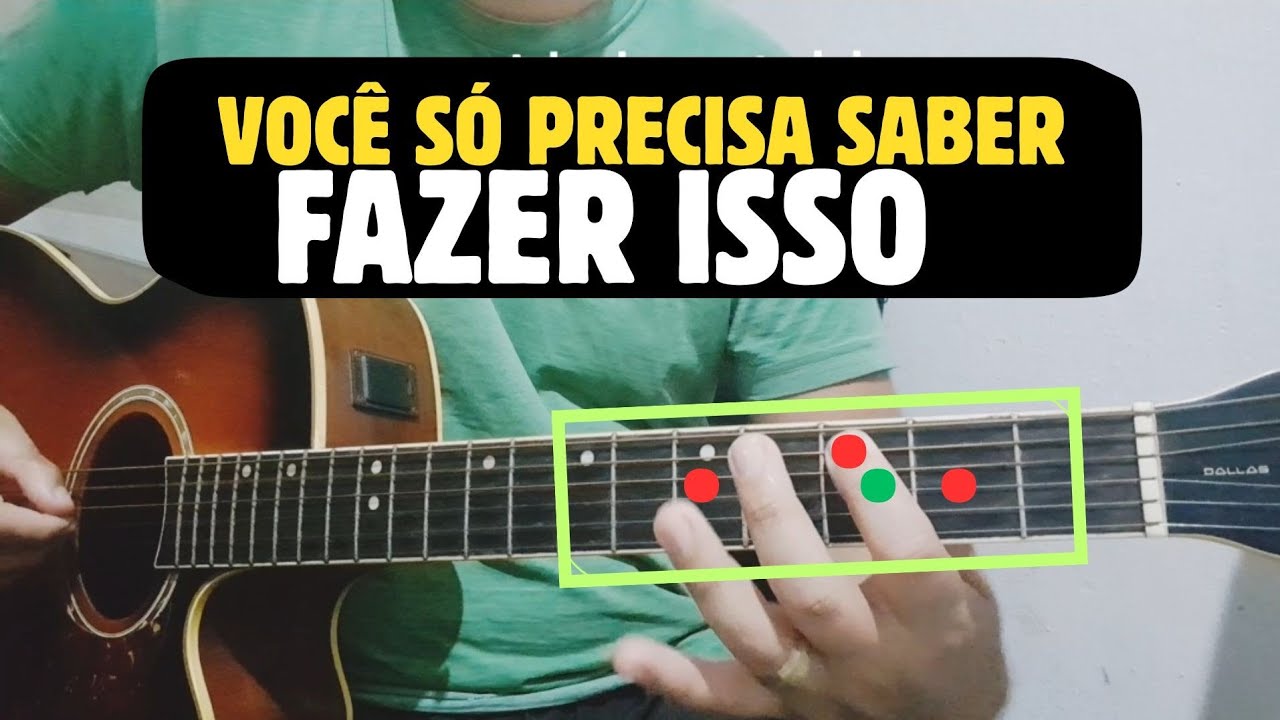 SOLE QUALQUER MÚSICA COM APENAS ESSA ESCALA NO VIOLÃO - aula de violão