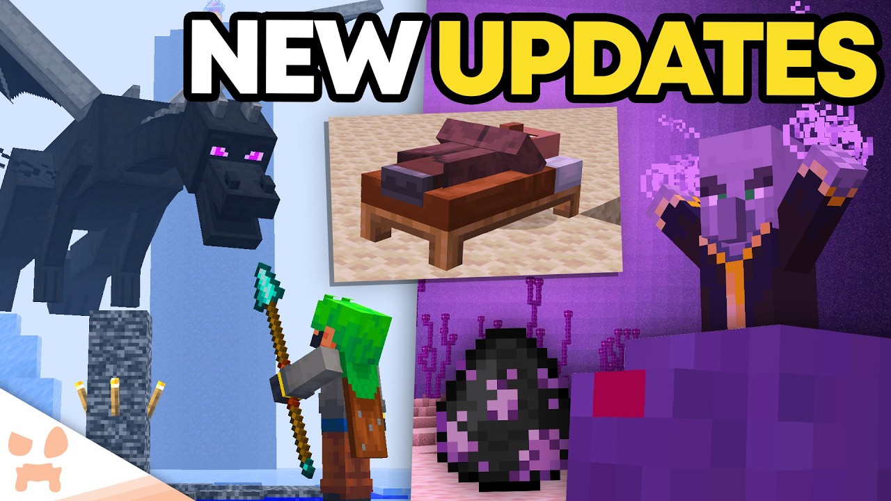 NEW MINECRAFT END UPDATE: DRAGON FIGHT CHANGES, END RAIDS, PORTALS + MORE?!