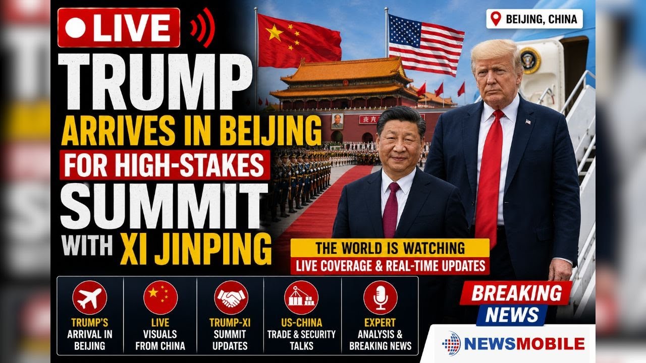 🔴 LIVE: Trump Arrives In Beijing For High-Stakes Summit With Xi Jinping