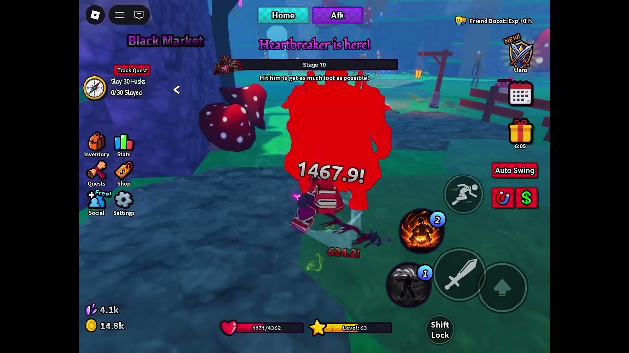 POV killing “heartbreaker” in Roblox “loot up”