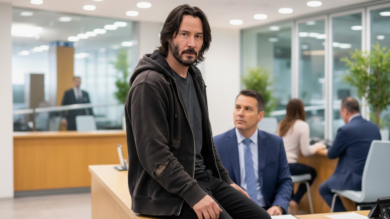 Keanu Reeves Walked Into a Bank in a Torn Hoodie —The Manager Laughed Until He Realized Who Owned It