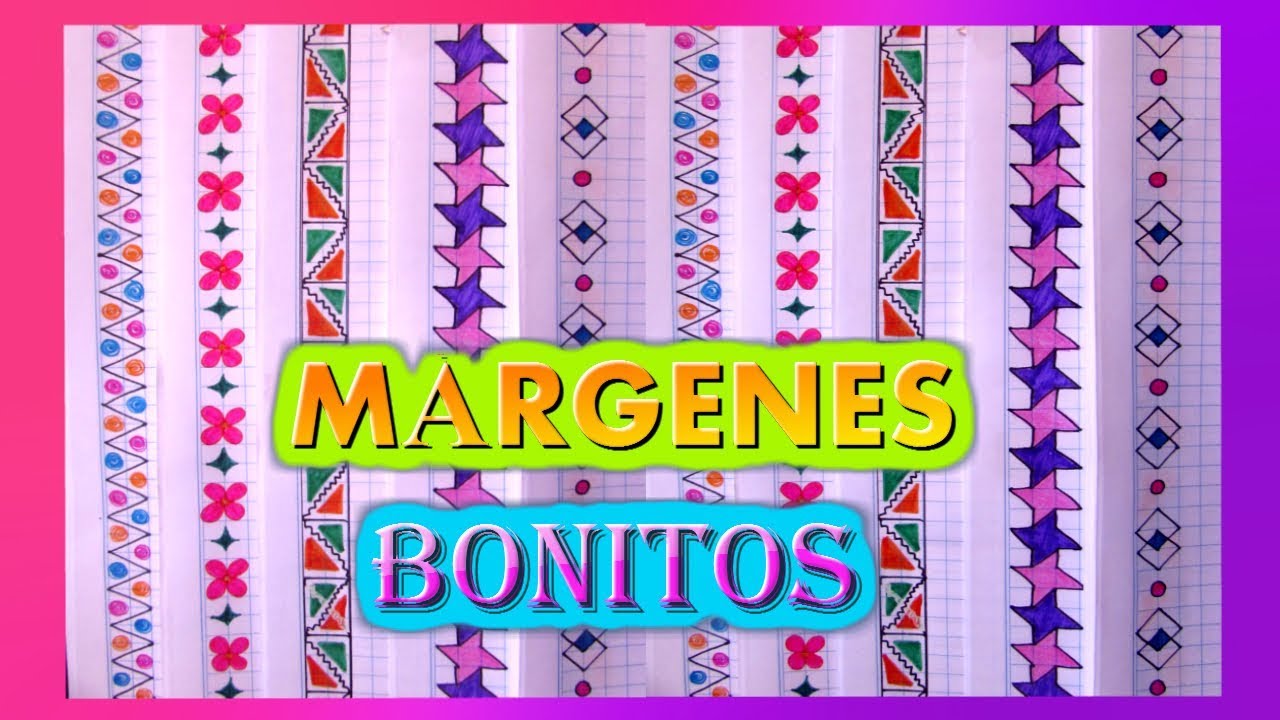 Márgenes Para Cuadernos Fáciles y Bonitos
