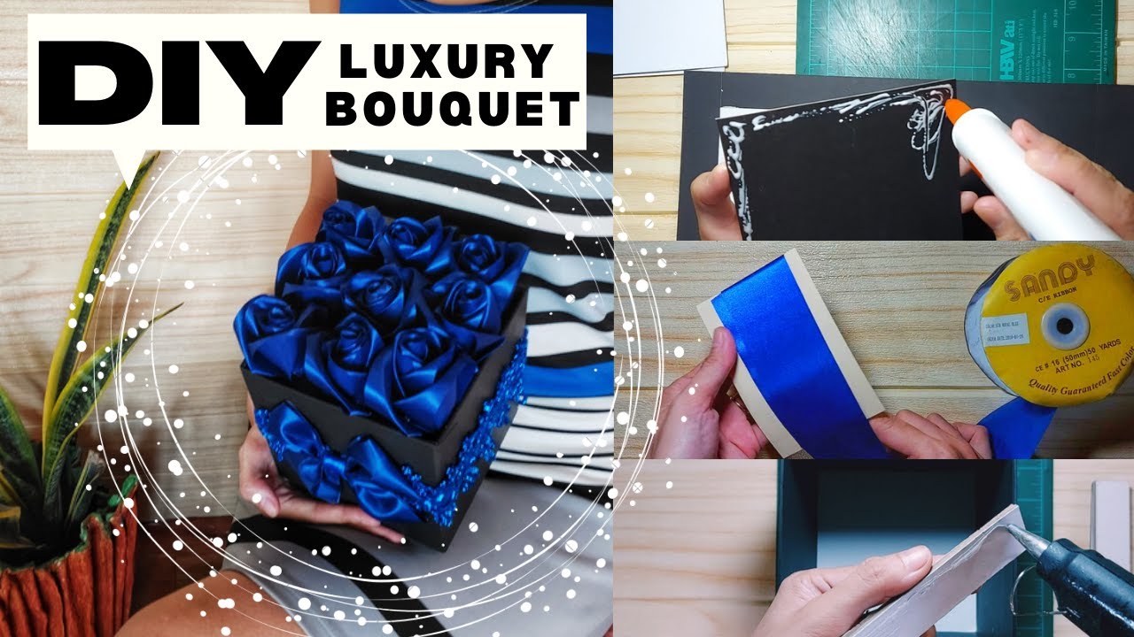Quarantine DIY Luxury Bouquet (Blue Rose)